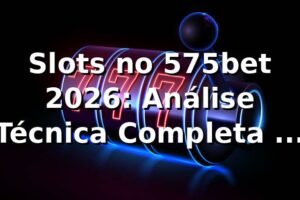 Slots no 575bet 2026: Análise Técnica Completa e Comparativos